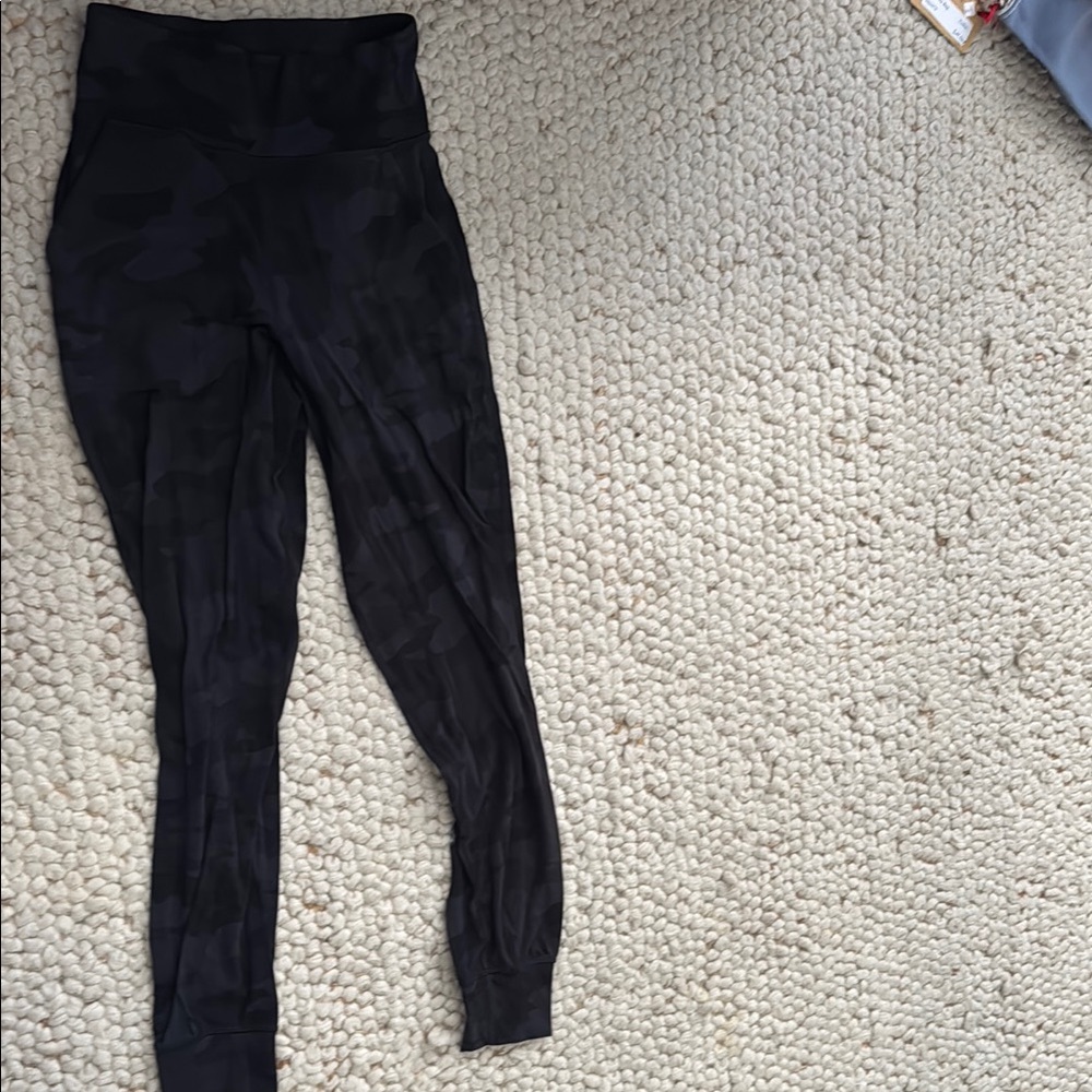 lululemon athletica Black Camo Track Pants
